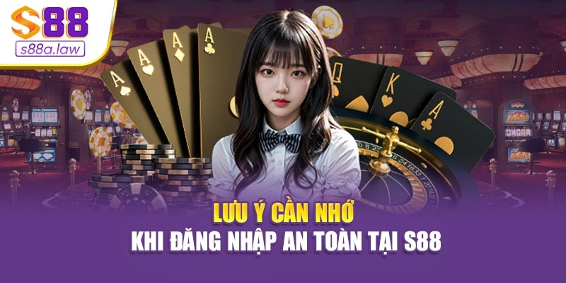 Lưu ý cần nhớ khi đăng nhập an toàn tại S88vip